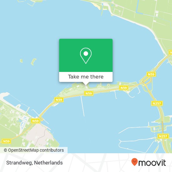 Strandweg kaart