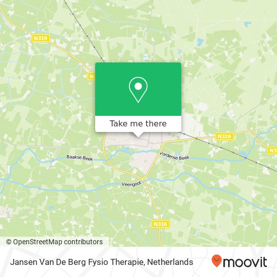 Jansen Van De Berg Fysio Therapie kaart