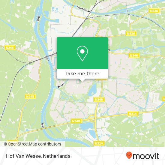 Hof Van Wesse kaart
