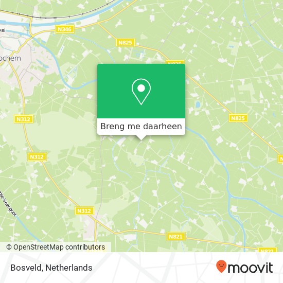 Bosveld kaart