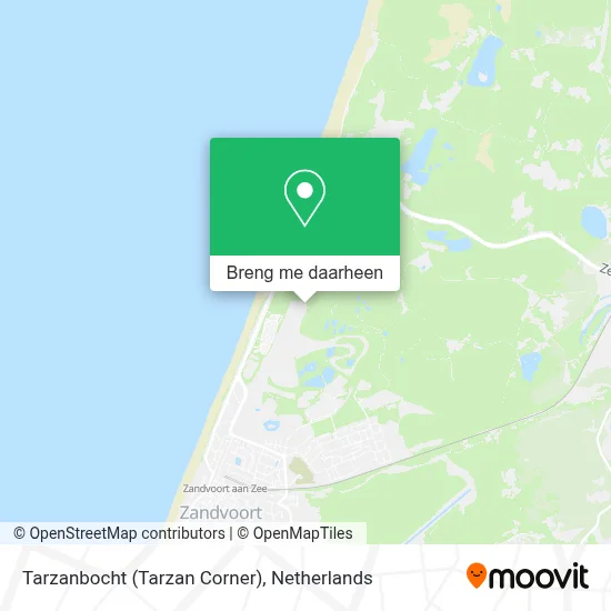 Tarzanbocht (Tarzan Corner) kaart