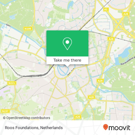 Roos Foundations kaart