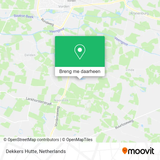 Dekkers Hutte kaart