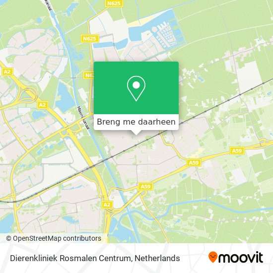 Dierenkliniek Rosmalen Centrum kaart