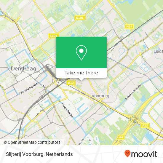 Slijterij Voorburg kaart