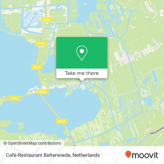 Café-Restaurant Belterwiede kaart
