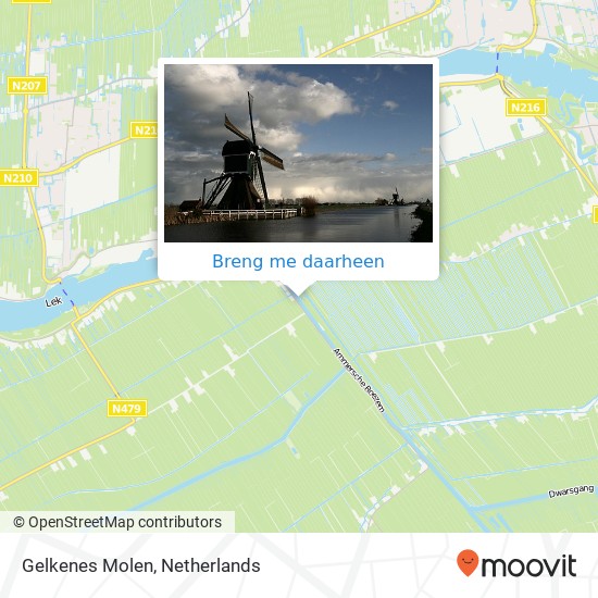 Gelkenes Molen kaart