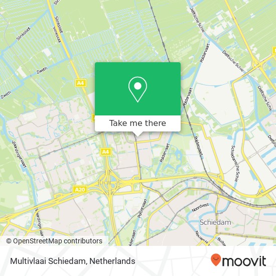 Multivlaai Schiedam kaart