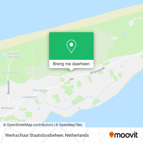 Werkschuur Staatsbosbeheer kaart