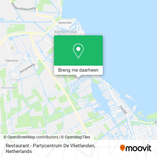 Restaurant - Partycentrum De Vlietlanden kaart