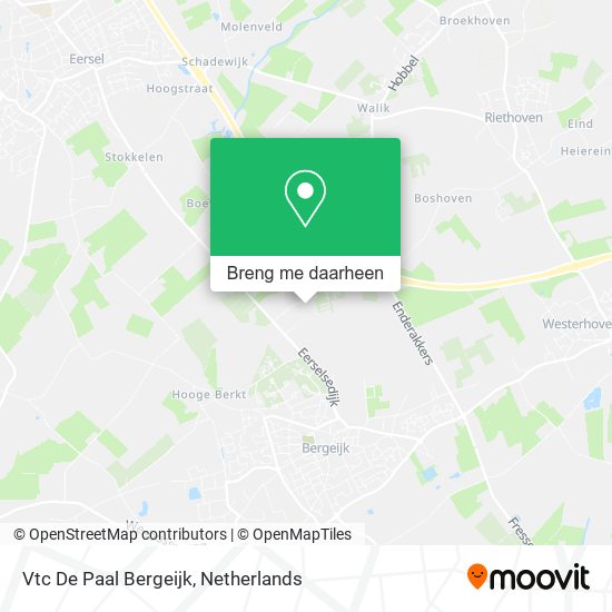 Vtc De Paal Bergeijk kaart