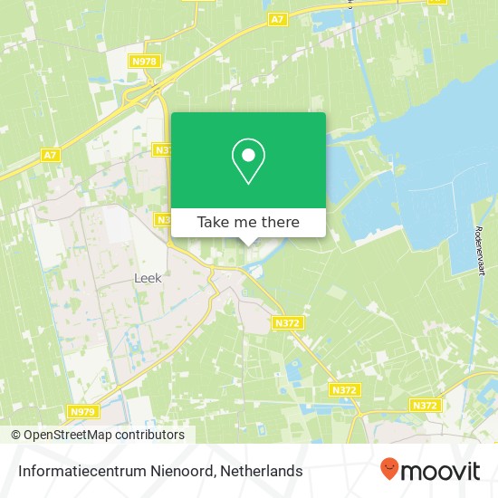 Informatiecentrum Nienoord kaart