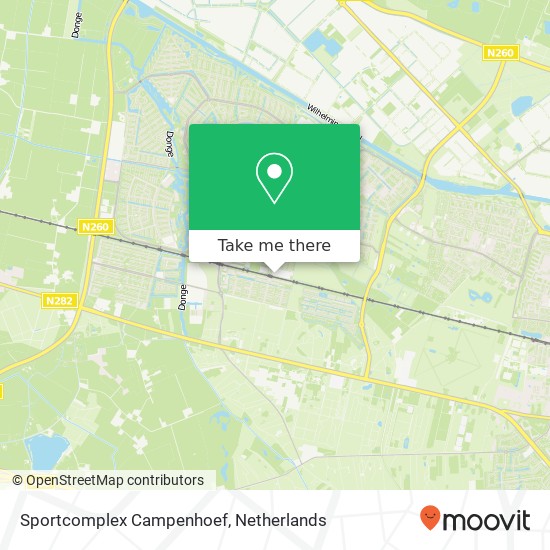 Sportcomplex Campenhoef kaart