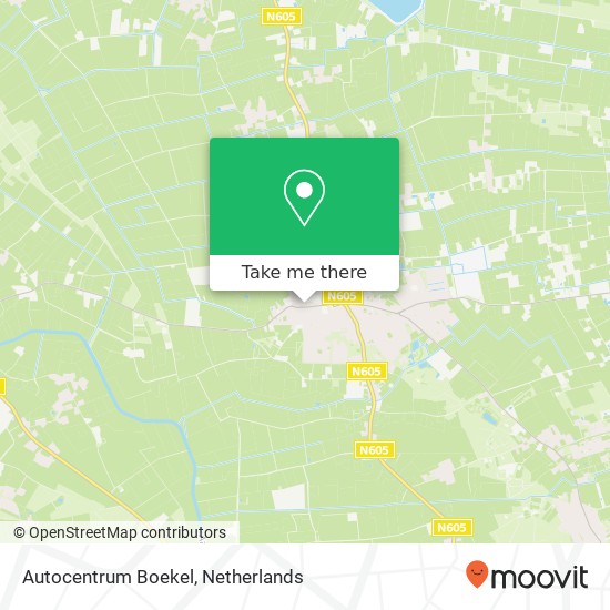 Autocentrum Boekel kaart