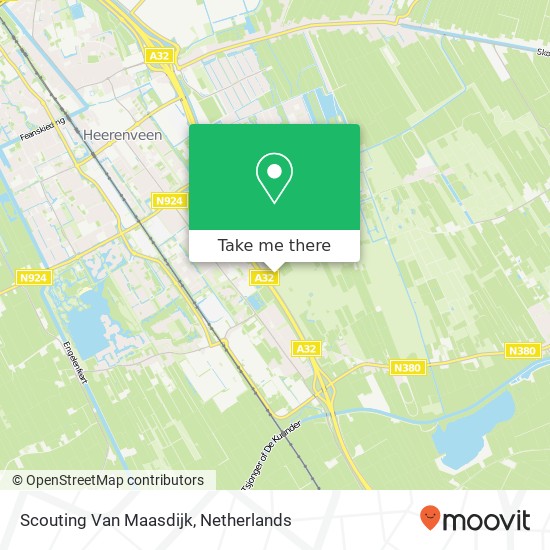 Scouting Van Maasdijk kaart
