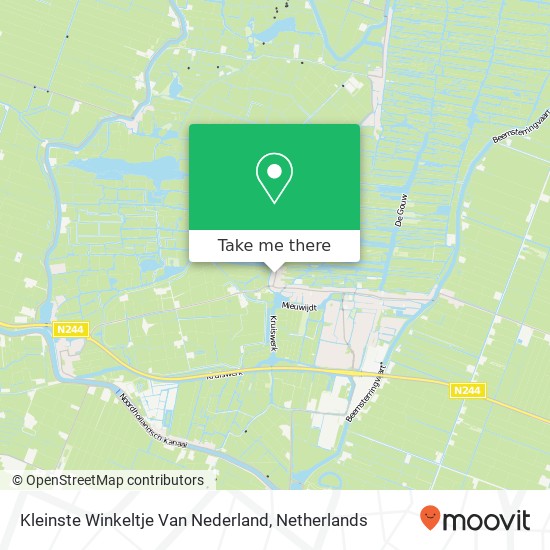 Kleinste Winkeltje Van Nederland kaart