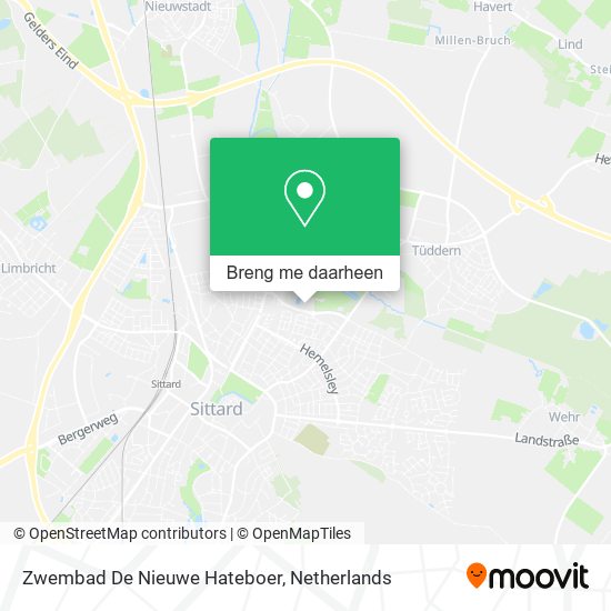 Zwembad De Nieuwe Hateboer kaart