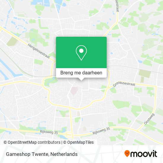 Gameshop Twente kaart