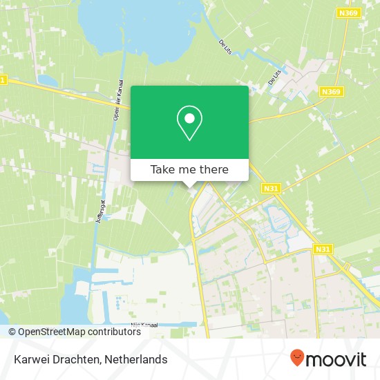 Karwei Drachten kaart