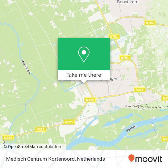 Medisch Centrum Kortenoord kaart