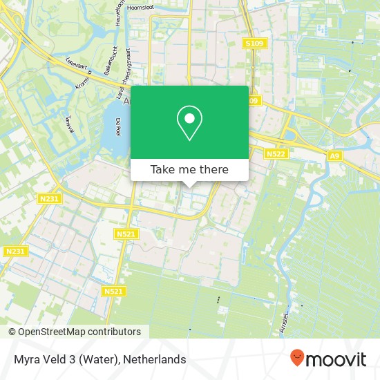 Myra Veld 3 (Water) kaart