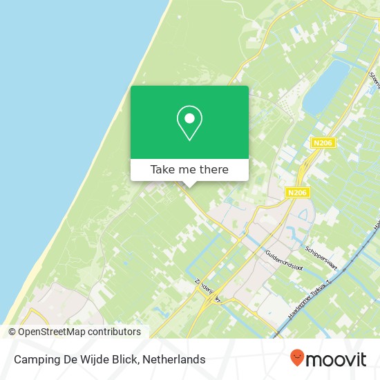 Camping De Wijde Blick kaart