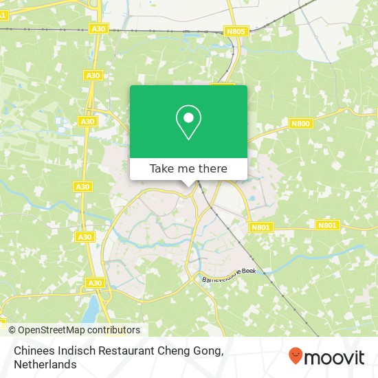 Chinees Indisch Restaurant Cheng Gong kaart