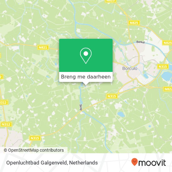 Openluchtbad Galgenveld kaart