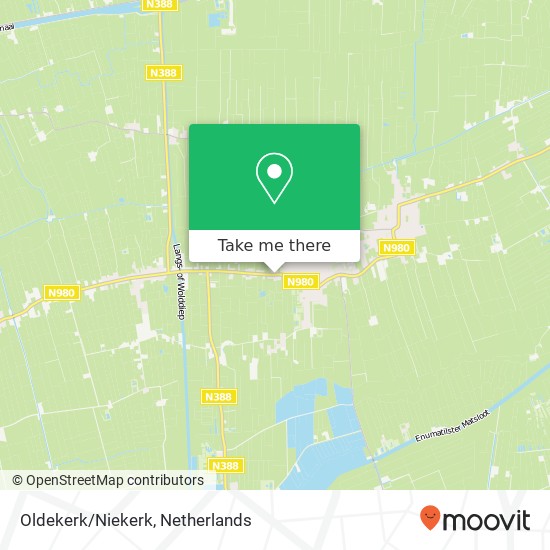 Oldekerk/Niekerk kaart