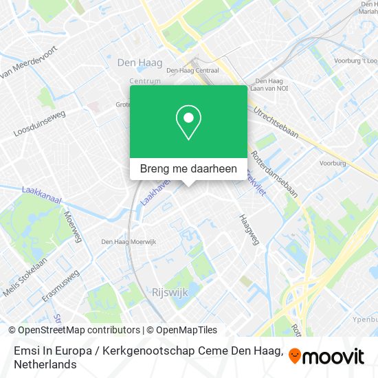 Emsi In Europa / Kerkgenootschap Ceme Den Haag kaart