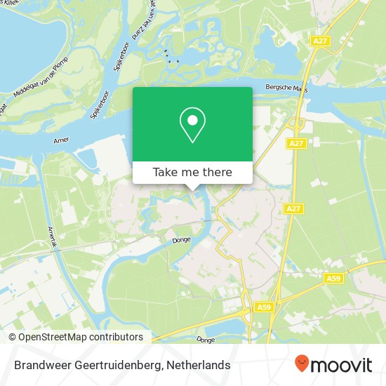 Brandweer Geertruidenberg kaart
