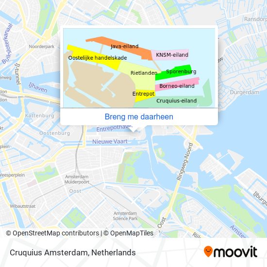 Cruquius Amsterdam kaart