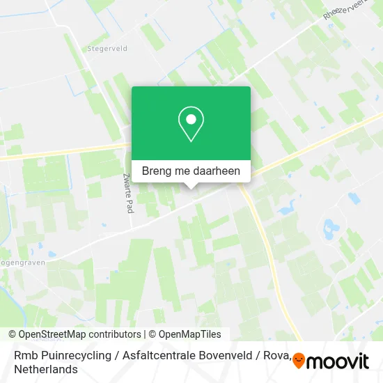 Rmb Puinrecycling / Asfaltcentrale Bovenveld / Rova kaart