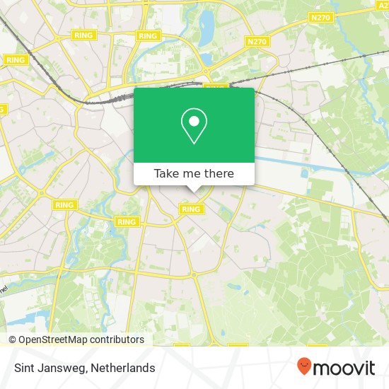 Sint Jansweg kaart