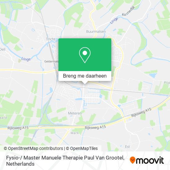 Fysio-/ Master Manuele Therapie Paul Van Grootel kaart