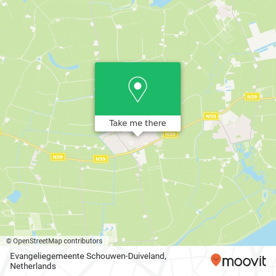 Evangeliegemeente Schouwen-Duiveland kaart