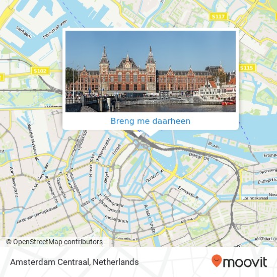 Amsterdam Centraal kaart