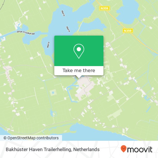 Bakhúster Haven Trailerhelling kaart