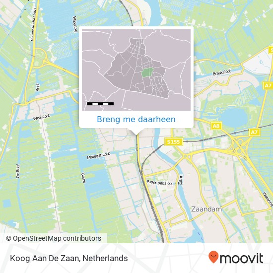 Koog Aan De Zaan kaart