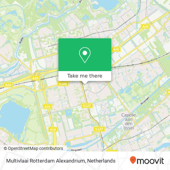 Multivlaai Rotterdam Alexandrium kaart