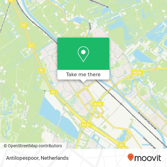 Antilopespoor kaart