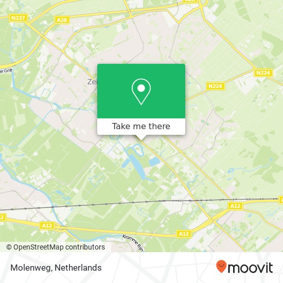 Molenweg kaart