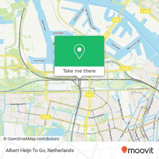 Albert Heijn To Go kaart