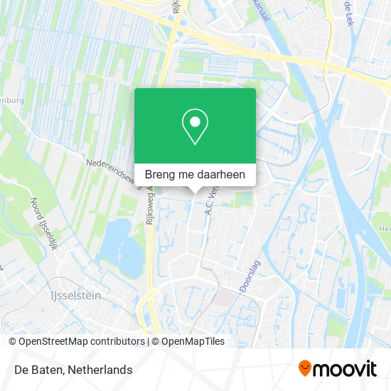 De Baten kaart