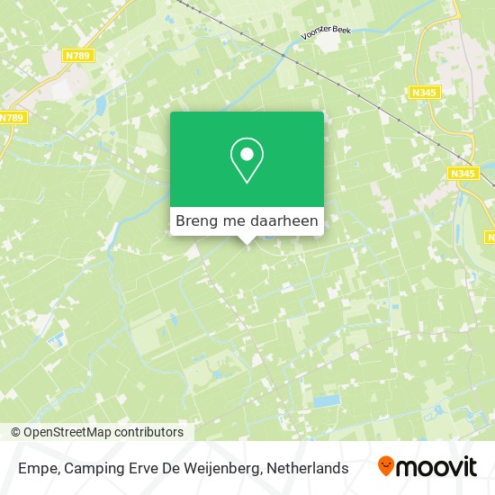 Empe, Camping Erve De Weijenberg kaart