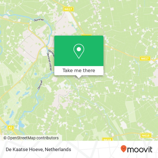 De Kaatse Hoeve kaart