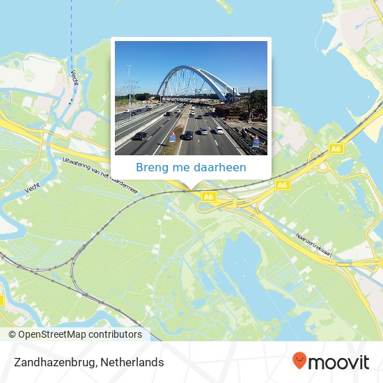 Zandhazenbrug kaart