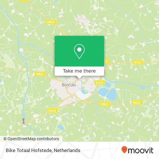 Bike Totaal Hofstede kaart