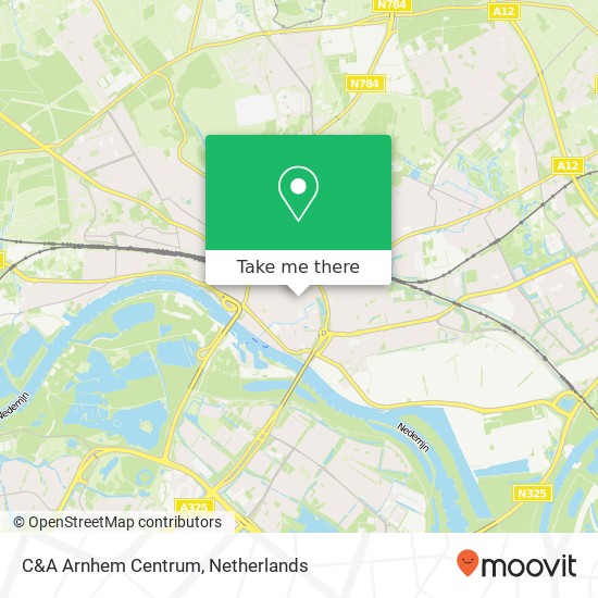 C&A Arnhem Centrum kaart