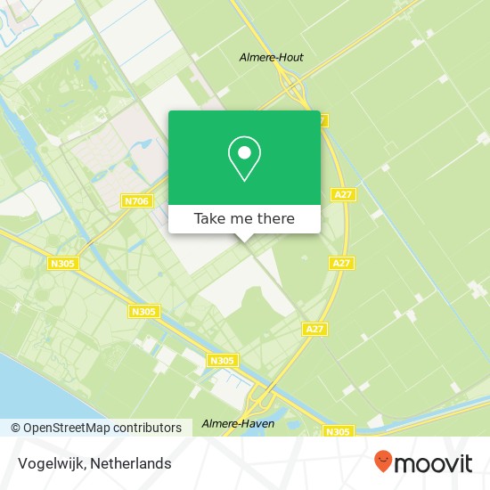 Vogelwijk kaart